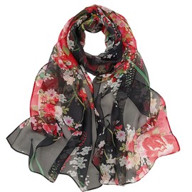 FAIRYGATE Womens Scarfs Clearance Designer Ladies Chiffon Scarf Lightweight Cape Shrugs Wraps Stole for Women All Seasons Soft Long Summer Scarves Wedding Party Accessories A4705