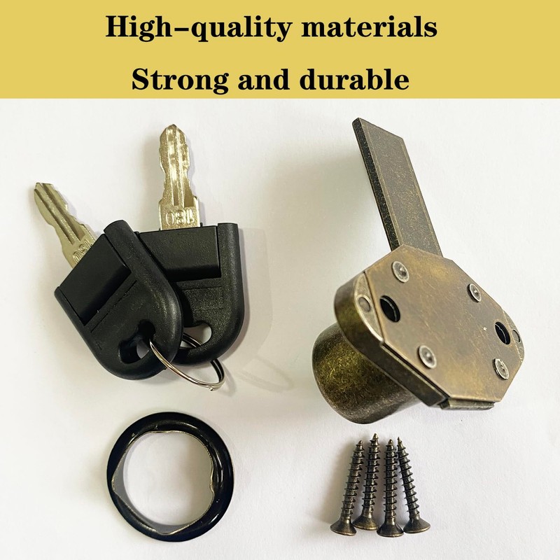 Desk Cabinet Lock, Zinc Alloy Antique Bronze Drawer Dreeser Cabinet