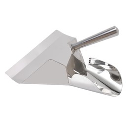 TOPINCN French Fries Shovel, Rustproof Chip Scoop Stainless Steel Food French Fry Popcorn Shovel French Fry Bagger Scooper for Cinemas Buffet