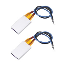 sourcing map 2 Pcs PTC Heating Element, AC DC 220V PTC Heating Plate Aluminum Shell Ceramics Polyimide Film Plate Heater 8W-160W 170C Insulated Constant Temperature Ceramic Thermostatic