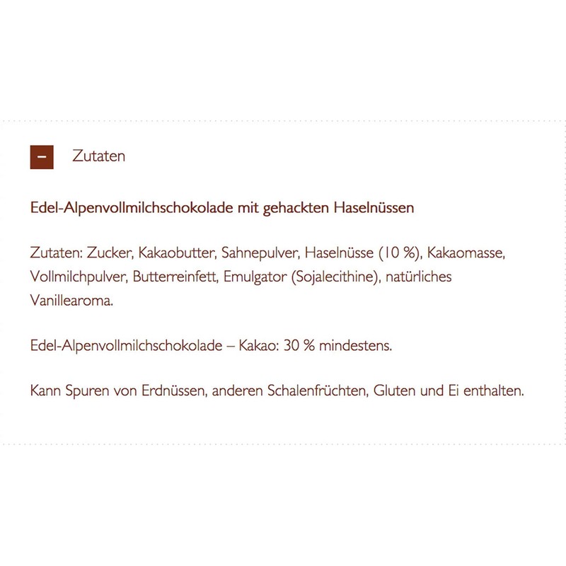 Schogetten Alpine Milk Chocolate with Hazelnuts Bar Candy Original German