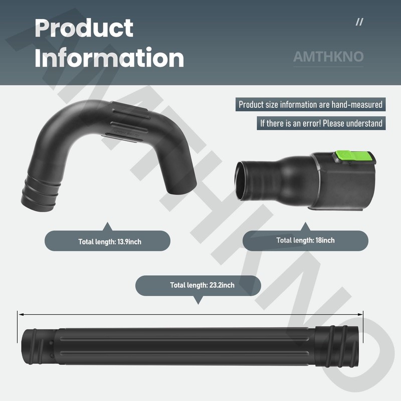 AMTHKNO AGC1000 Gutter Cleaning Attachment Kit/Leaf Blower Tools Mounting Bracket