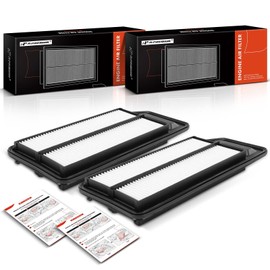 A-Premium Filtro de aire de motor de 2 piezas compatible con Honda Accord 2003-2007 y Acura TSX 2004-2008, L4 2.4L
