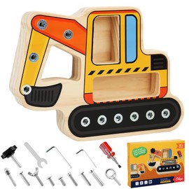 TaimeiMao Montessori Wooden Screw Board, Montessori Toy from 2 3 4 5 6 Years, Nursery Teaching Aids Educational Toy, Motor Skills Toy Gifts for Girls Boys