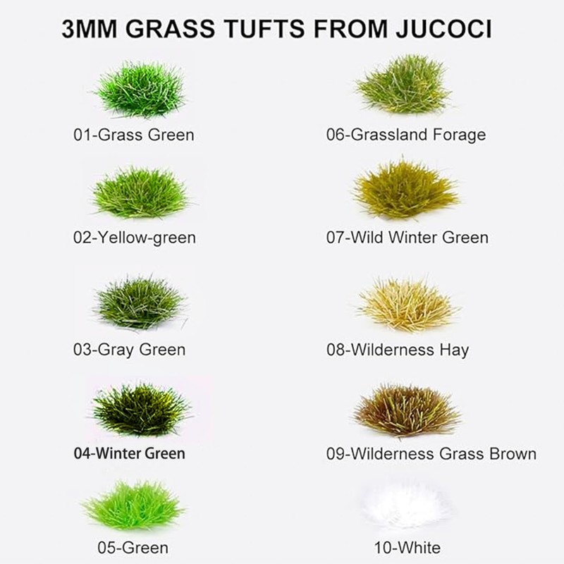 Jucoci Grass Tufts Static Miniature Grass Tufts Model Grass (Wild