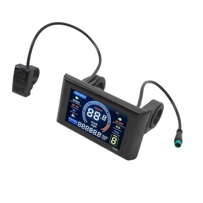 Electric Bicycle S966 LCD Display Panel 24‑72V Easy To Install