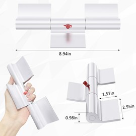 Fugedox Heavy Duty Aluminum Greaseable Weld on Hinge, Aluminum Weld Hinges, Door Hinge Ramp Gate, for Trailer and Truck Universal, 9" L x 1.25" W