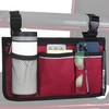 Wheelchair Side Organizer Storage Bag Armrest Pouch with Cup Holder
