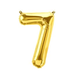 Gold Hanamei Small Number Balloons Birthday Decoration Decoration 1st 2 Years (7)