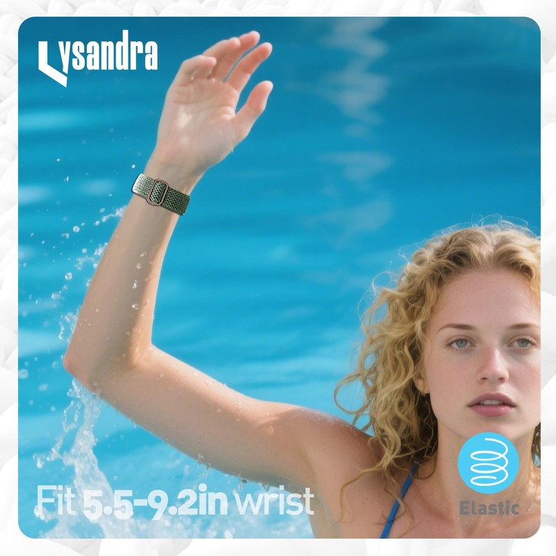 LYSANDRA 3 Pack Stretchy Nylon Watch Bands Compatible Spade Co