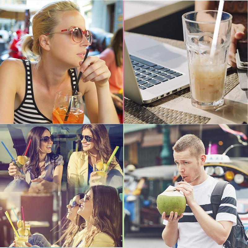 ZYTC Straws for YETI Cup 30-42oz, Reusable Clear Transparent Drinking