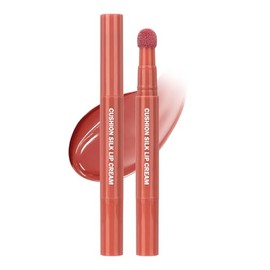 Cushion Matte Lip Cream, lápiz labial mate hidratante ligero de alto pigmento, línea de labios de terciopelo crema mezclable, barra de rubor a prueba 