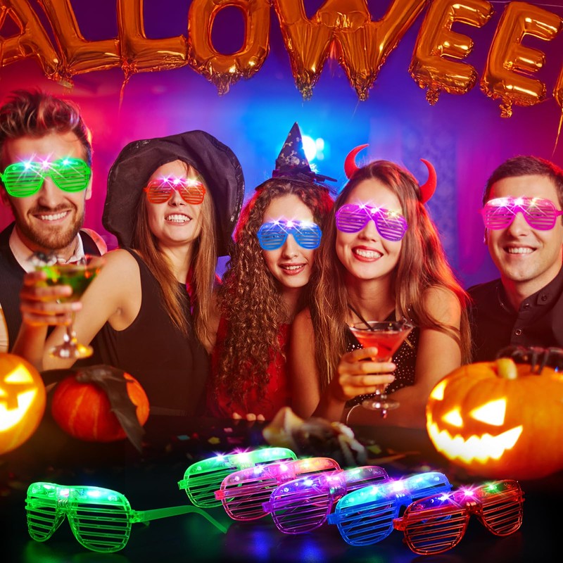 180 PCS Light Up Glasses, Glow In The Dark Party