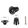 1 Pair Aluminum Bike Handlebar End Plugs, Expanding Locking Bar