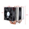 Quiet 4pin 6 Heatpipe CPU Cooler Dual tower Air Cooling