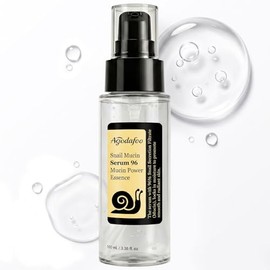 Suero de mucina de caracol de 3.4 fl oz, suero hidratante para cara con filtro de secreción de caracol, caracol avanzado 96% esencia de poder de mucin