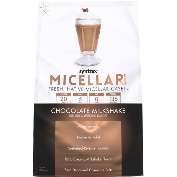 Syntrax Micellar Creme, Chocolate Milkshake Powder, 2.10-Pound