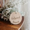 Wooden Wedding Suit Hanger Tag for Father of the Bride/Groom/Page