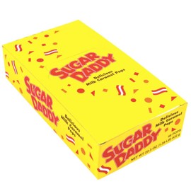 Sugar Daddy Caramel Pops, Small size, 48 count display box