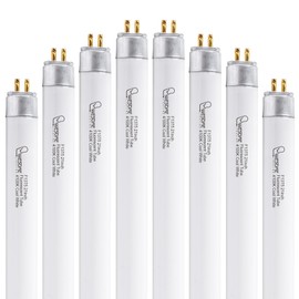 Wesome Lighting 8 Pack 21 Inch F13T5/CW Fluorescent Light Bulb, 4100K Cool White, T5 13 Watts Fluorescent Replacement Bulb for Counter and Cabinet Fixture, G5 Base
