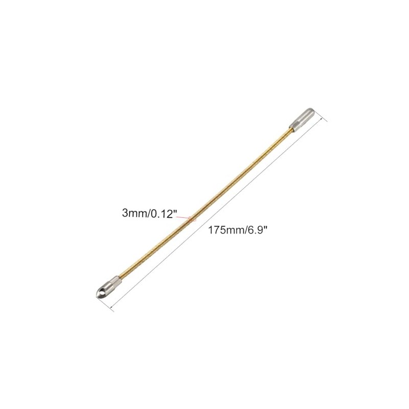 uxcell 175mm/6-inch Flexible Fish Tape Replacement Leader Wire Cable Puller