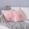 YDFYX 2 Pieces Faux Fur Throw Cushion Cover, Deluxe Home