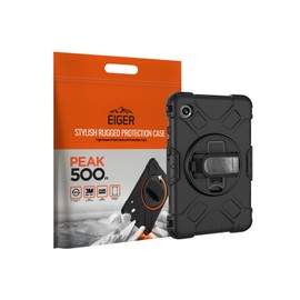 EIGER Peak Schutzhülle für Galaxy Tab A9, robust, um 360 Grad drehbarer Ständer