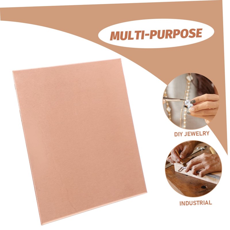 CIYODO 1 Sheet Copper Crafting Sheet for DIY Projects Thickness