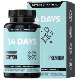Beyond Vitamins | 14 Days | Avanzado para Hombres y Mujeres con Cascara Sagrada, Psyllium Husk, Hoja Sen & Probióticos | Vegano | 28 Capsules 1-2 cápsulas por día