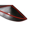 car-attention 2PC Piano Black Side Rearview Mirror Caps Cover For