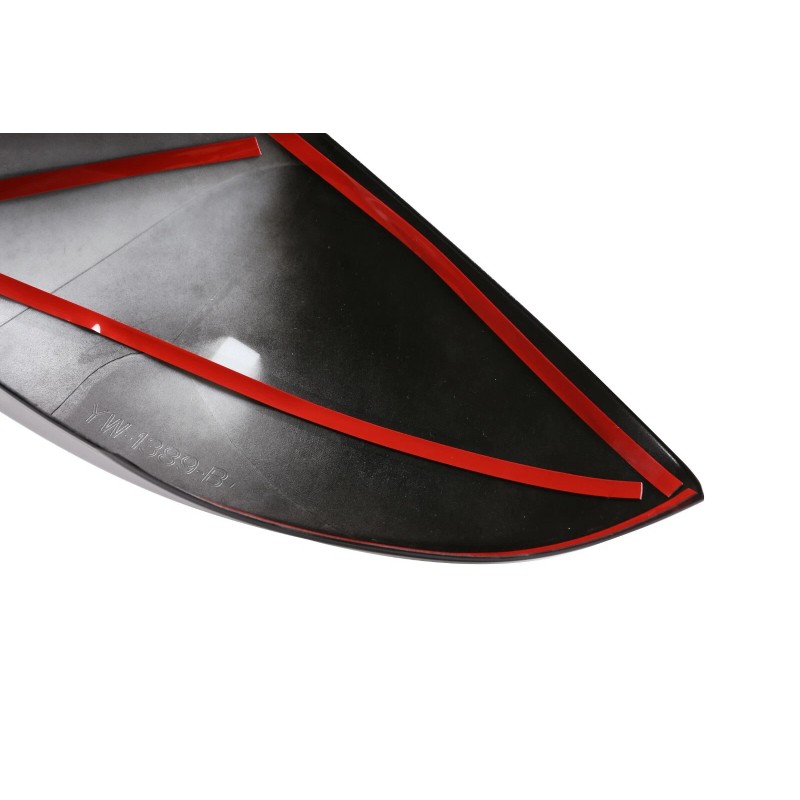 car-attention 2PC Piano Black Side Rearview Mirror Caps Cover For