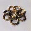 10 x Brass Knurled Nuts M13 x 1 - Cord