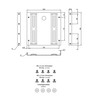 PerfectHD 5 x Mounting Frame | 1 Compartment | Mounting