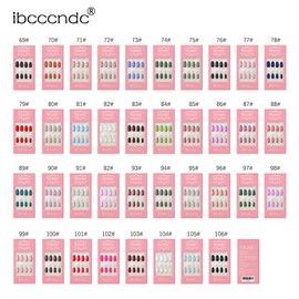 Matte Press On Nails Quick Nail Art Medium-Length Matte Ballet Coffin Fake Nails Removable Nail Patch VCXN