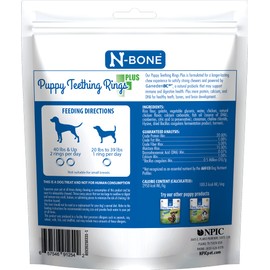 N-Bone Puppy Teething Rings Plus, Chicken, 3 CT, Natural (912542)