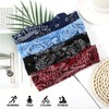 4pcs Knotted Bandana Headbands for Women, Elastic Boho Bow Hair