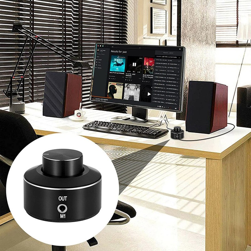 KGUSS Mini Active Volume Control Knob Volume Controller 3.5mm Audio