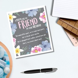 Blooming Fabulous Birthday Card for Her, Female Birthday Card, Funny Birthday Card for her