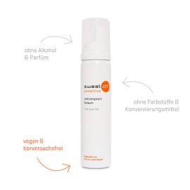 Sweat-Off Sensitive Antiperspirant Foam 75 ml Against Sweating, Foam Against Sweat, Antiperspirant for Sensitive Skin
