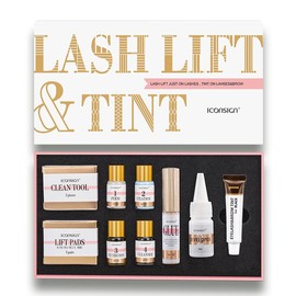 [ Lash Lift & Eyebrow Dye Tint Kit]Lashes Perm Set With Brow Lamination Makeup Tools:_Coffee
