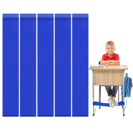 Chair Bands for Kids with Fidgety Feet, Anti Slip Feature Chair Bands for Improve Focus & Reduce Restlessness with Sensory ADHD ADD Autism and Sensory Needs (Blue 5 Pack)