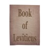 Book of Leviticus Blanket Christian Gift Throw Antique Paper Look