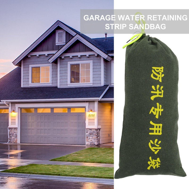 Tofficu 3pcs Flood Barriers for Doors Wear-Resistant Canvas Sandbags for