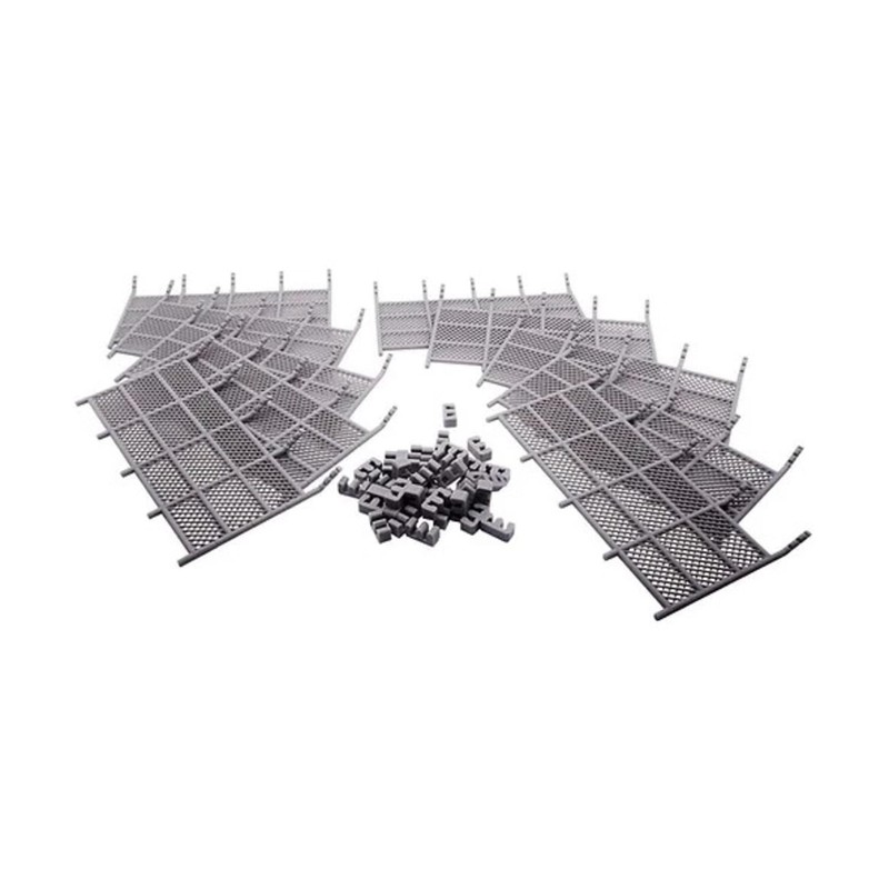 Monster Scenery: Chain Link Fences (Unpainted Tabletop Scenery Set)