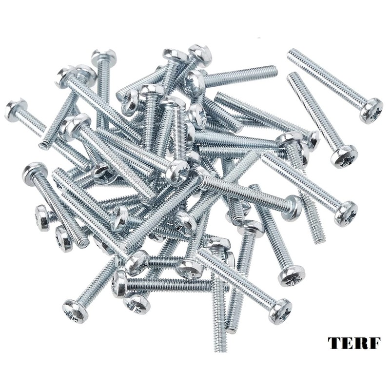 TERF® M3 X 40mm Pozi Pan Machine Screws M3 (3mm)