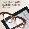 miyya Oprah Style Reading Glasses for Women, Cheaters Eyeglasses, Oversized