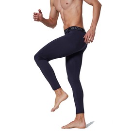 EXIO Japan Men's Compression Pants Cool&Dry Sports Tights Leggings EX-P06 (Medium, EXP06-NV)