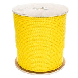 Paracord Planet Three Strand Twisted Polypropylene Rope – Indoor and Outdoor Uses (3/8 Inch X 25 Feet, Yellow)