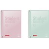 BRUNNEN College Notepad Premium Student "Pastel" A4 Pastel Colours