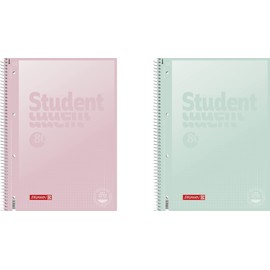 BRUNNEN College Notepad Premium Student "Pastel" A4 Pastel Colours